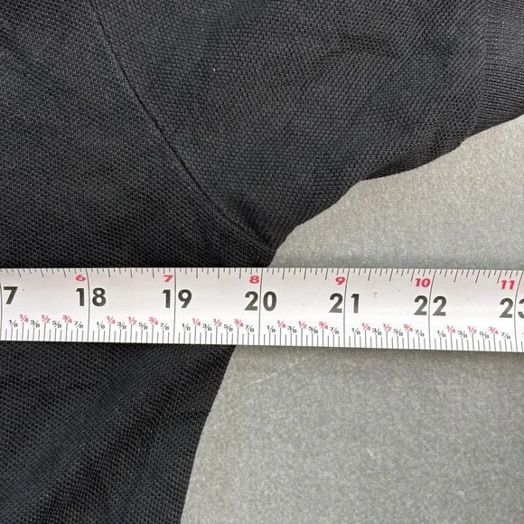 Burberry Brit Black Polo Shirt Nova Check Collar Men's M - Picture 6 of 11